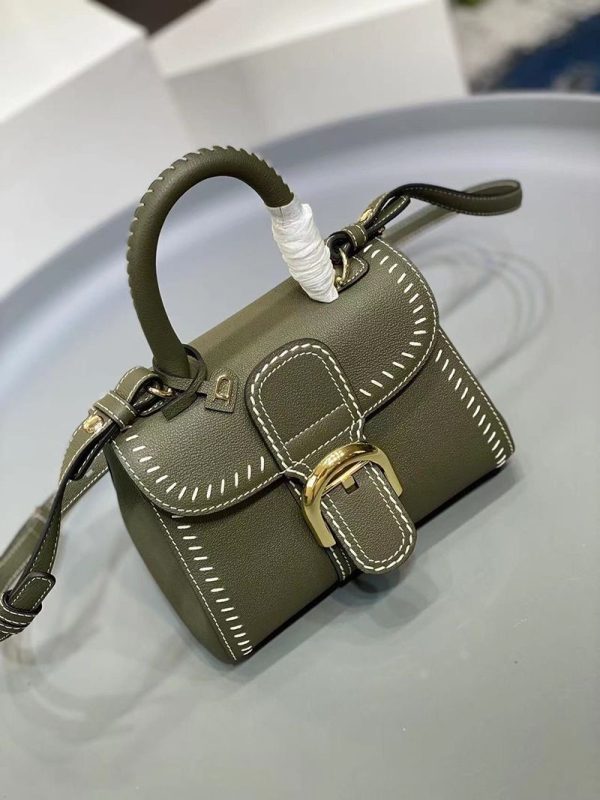 21-22AW デルボー カーフスキン ブリヨン ショルダー ハンドバッグ 偽物 2サイズ☆送料込 AA0406ADW0AKSP - 画像 (6)