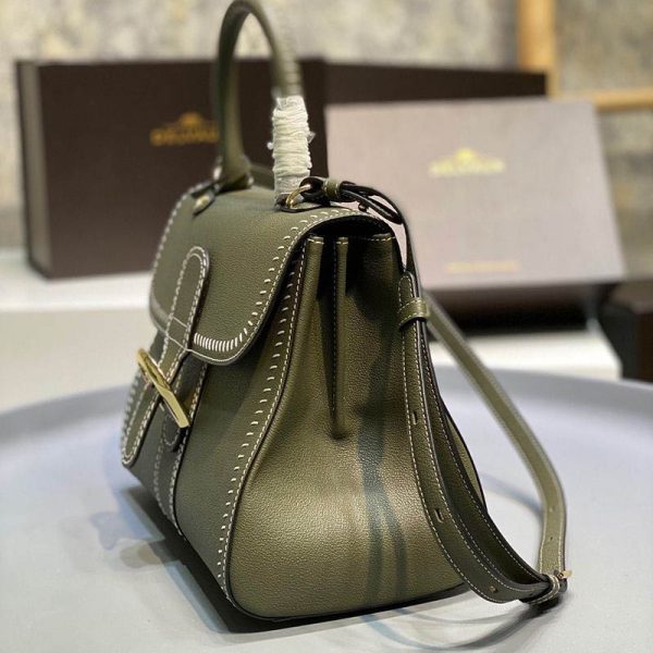 21-22AW デルボー カーフスキン ブリヨン ショルダー ハンドバッグ 偽物 2サイズ☆送料込 AA0406ADW0AKSP - 画像 (9)
