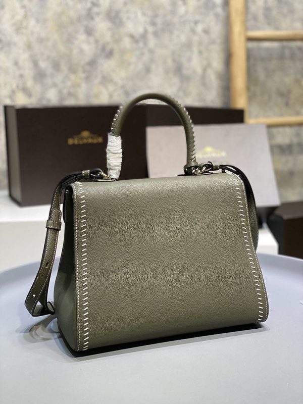 21-22AW デルボー カーフスキン ブリヨン ショルダー ハンドバッグ 偽物 2サイズ☆送料込 AA0406ADW0AKSP - 画像 (10)