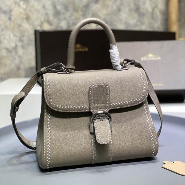 希少色デルボー カーフスキン ブリヨン ショルダー ハンドバッグ 偽物 2サイズ☆送料込 Def25681 - 画像 (7)