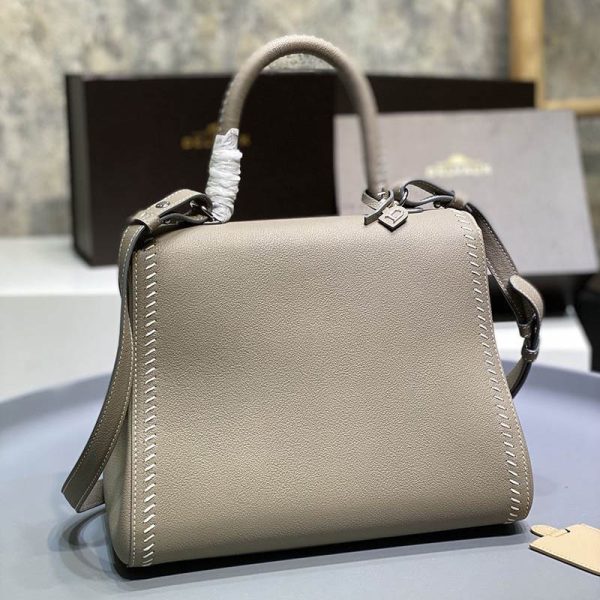 希少色デルボー カーフスキン ブリヨン ショルダー ハンドバッグ 偽物 2サイズ☆送料込 Def25681 - 画像 (9)
