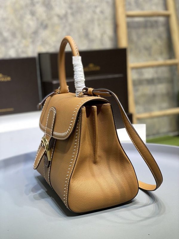 ★日本!!人気！デルボー 偽物 カーフスキン ブリヨン MM ショルダー ハンドバッグ Dep41871 - 画像 (3)