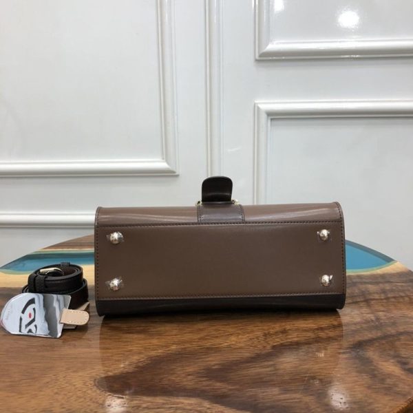 定番【DELVAUX 偽物】カーフスキン ブリヨン MM ショルダー ハンドバッグ 3サイズ Des63290 - 画像 (5)