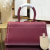累積売上総額第１位！デルボー ブリヨン Ivoryステッチ ミディアムハンドバッグ 偽物 Deq07021 - 画像 (2)