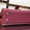 累積売上総額第１位！デルボー ブリヨン Ivoryステッチ ミディアムハンドバッグ 偽物 Deq07021 - 画像 (3)