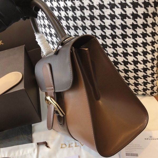 ★日本!!人気！【デルボー ハンドバッグ 偽物】ブリヨン Ivoryステッチ ミディアムハンドバッグ Der39858 - 画像 (3)