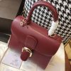 人気No1【デルボー ハンドバッグ コピー】ブリヨン Ivoryステッチ ミディアムハンドバッグ Det82089 - 画像 (2)