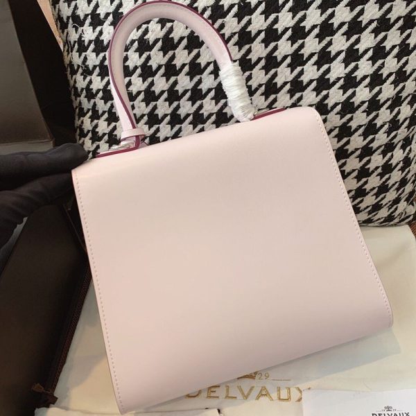 21-22AW【デルボー ショルダーバッグ 偽物】ブリヨン Ivoryステッチ ミディアムハンドバッグ Dei03009 - 画像 (4)
