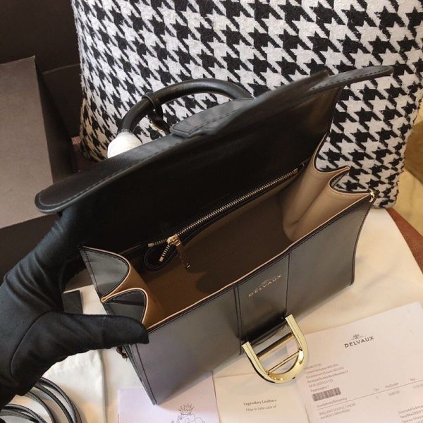 争奪戦【デルボー ハンドバッグ 偽物】ブリヨン Ivoryステッチ ミディアムハンドバッグ Dej22268 - 画像 (7)
