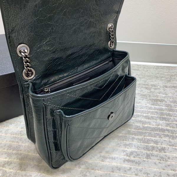 日本未入荷サンローラン ショルダーバッグ 偽物 ニキ ミディアム クリンクルヴィンテージレザー Saz69051 - 画像 (4)