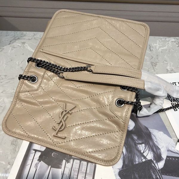 【日本未発売】サンローラン ショルダーバッグ 偽物 ニキ ベイビー クリンクルヴィンテージレザー Sav69448 - 画像 (6)