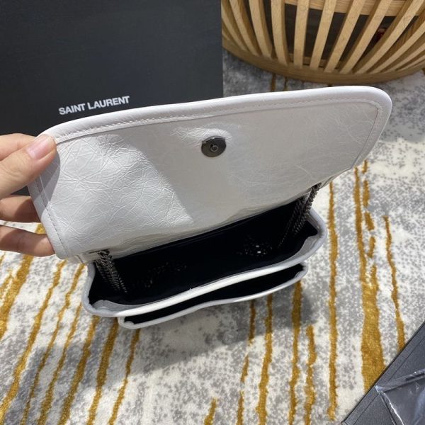 世界中で大人気♪サンローラン ニキ ベイビー 偽物 クリンクルヴィンテージレザー Sao98437 - 画像 (6)