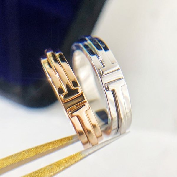 日本未入荷 ティファニー Tナローリング45mm 18k ゴールド Til24788 - 画像 (8)