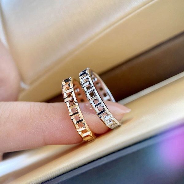 超希少！ティファニー T トゥルー ナローリング コピー 18K 3.5mm Tio14229 - 画像 (4)