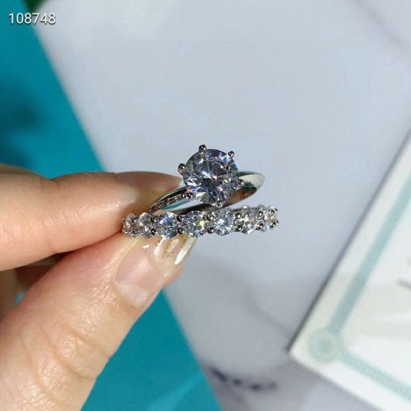 21-22AW【Twiceサナさん着用】ティファニー 偽物 Soleste 婚約指輪 リング Tit32122 - 画像 (3)