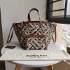 稀少バーバリー ミディアム チェックキャンバス ビーチトート 偽物 80398601 - 画像 (2)