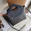 最安値挑戦バーバリー ミニ トップステッチレザー ポケットバッグ コピー 3WAY Ban95323 - 画像 (4)