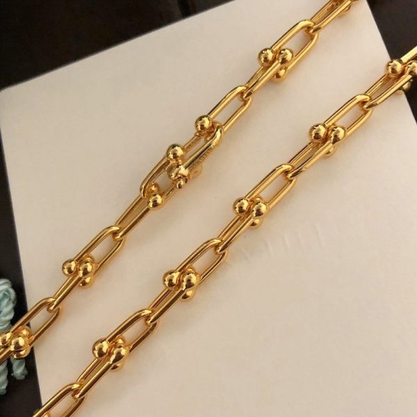 定番 ティファニー Hard Wear リンク ゴールド ブレスレット Tir52360 - 画像 (3)