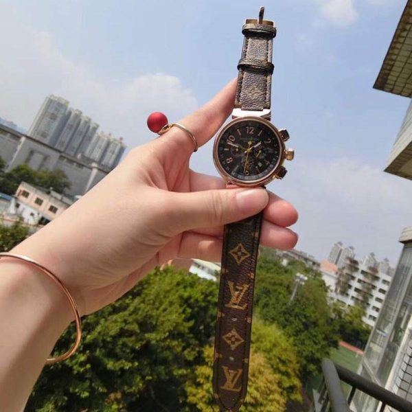 稀少 ルイヴィトン 時計  タンブール ストリート ダイバー コピー モノグラム 33mm vuy88476 - 画像 (4)