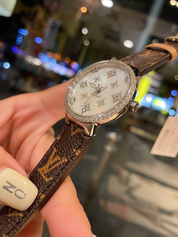 大人気！ルイヴィトン 時計 タンブール ビジュ 偽物ラグダイヤ レディース39mm vud72346 - 画像 (2)