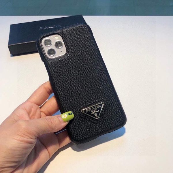 プラダ ケース コピー トライアングルロ レザーiPhone12/proケース pug22462 - 画像 (4)