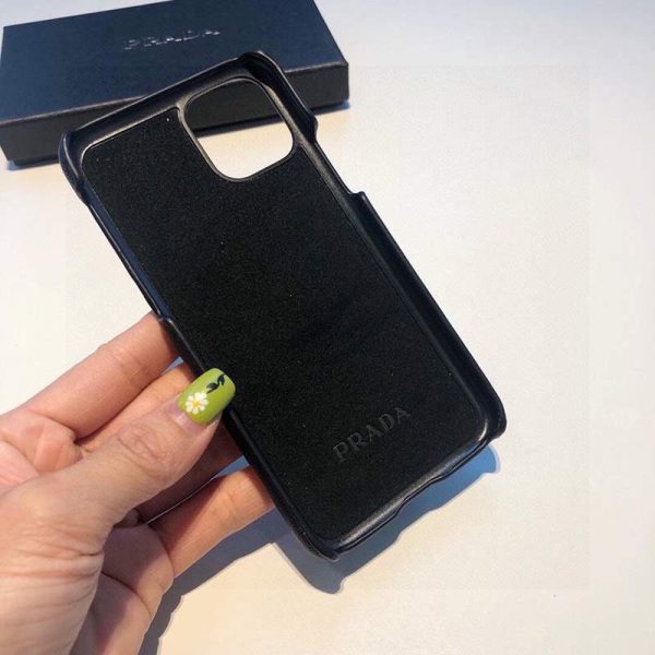 プラダ ケース コピー トライアングルロ レザーiPhone12/proケース pug22462 - 画像 (5)