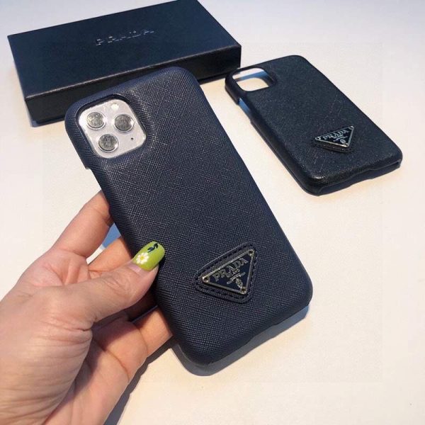 送料込 プラダ ケース 偽物 トライアングルロ レザーiPhone12/proケース pum41888 - 画像 (4)