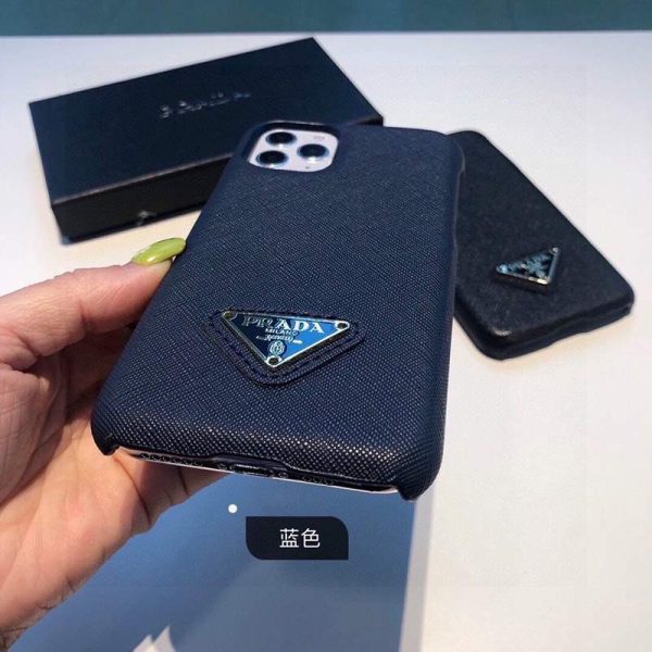 送料込 プラダ ケース 偽物 トライアングルロ レザーiPhone12/proケース pum41888 - 画像 (7)