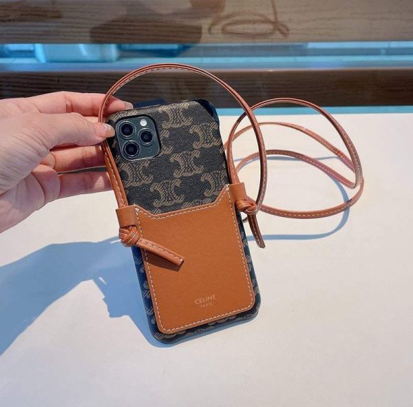 人気No1 セリーヌ☆トリオンフ コピーストラップ付き iPhone11/12 pro ケース Ces66233 - 画像 (4)