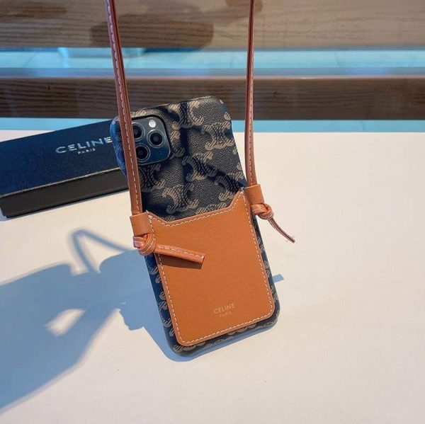人気No1 セリーヌ☆トリオンフ コピーストラップ付き iPhone11/12 pro ケース Ces66233 - 画像 (8)