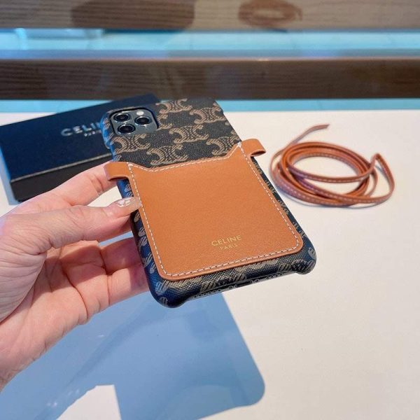 人気No1 セリーヌ☆トリオンフ コピーストラップ付き iPhone11/12 pro ケース Ces66233 - 画像 (9)
