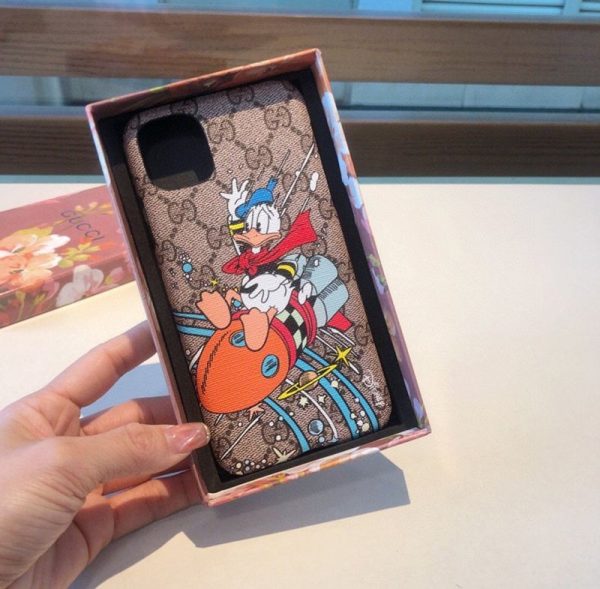 大人気!!新色グッチ ディズニーコラボ ドナルドダック iPhoneケース コピー gub66546 - 画像 (4)