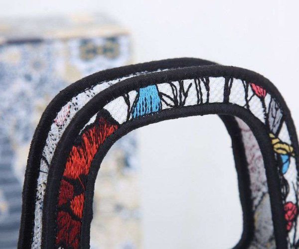 希少色ディオール コピー ブックトート ミニバッグ ミレフルールの刺繍 dec14224 - 画像 (4)