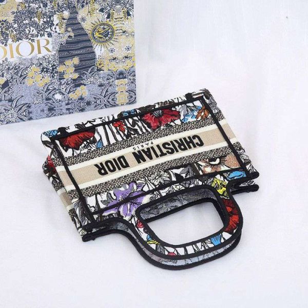 希少色ディオール コピー ブックトート ミニバッグ ミレフルールの刺繍 dec14224 - 画像 (7)