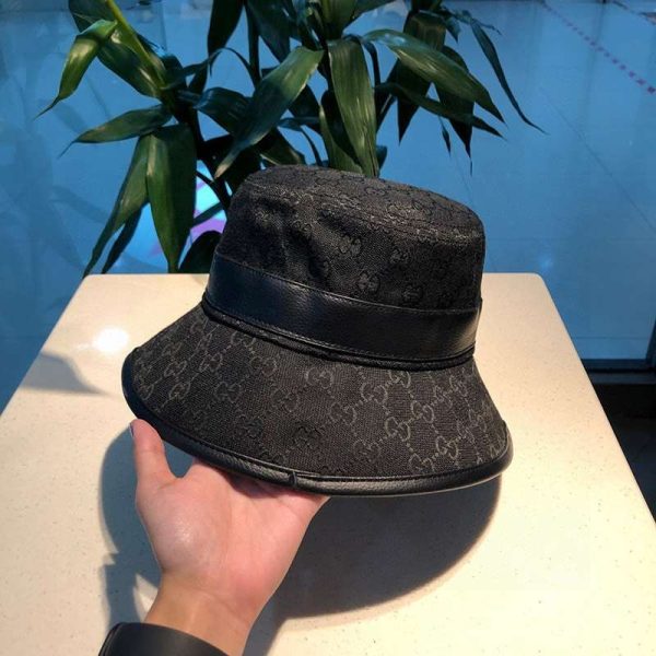 21-22AW グッチ GGキャンバス フェドラ バゲットハット偽物 可愛い guk29514 - 画像 (2)