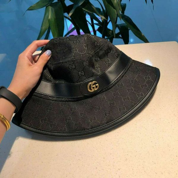 21-22AW グッチ GGキャンバス フェドラ バゲットハット偽物 可愛い guk29514 - 画像 (3)