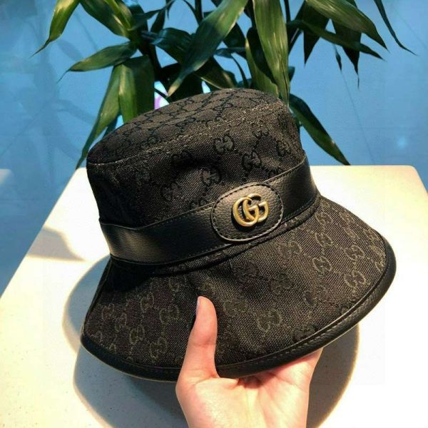 21-22AW グッチ GGキャンバス フェドラ バゲットハット偽物 可愛い guk29514 - 画像 (7)
