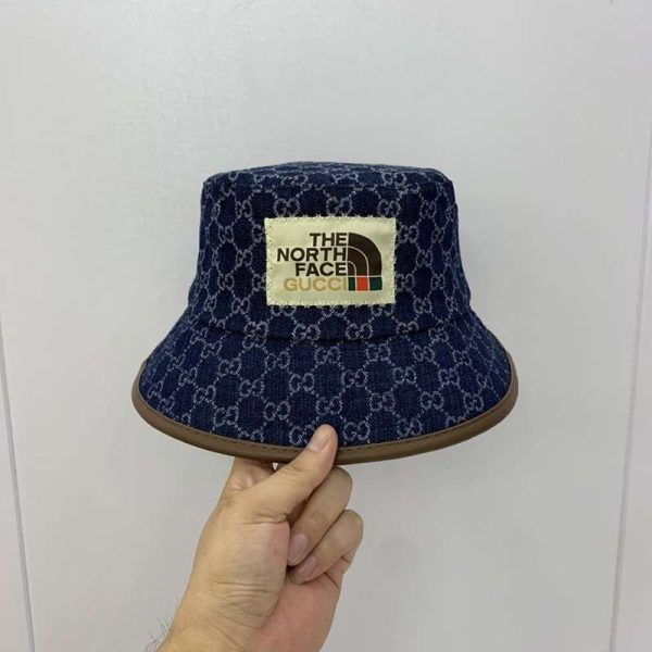 《大人気》グッチ ノースフェイス 偽物GGキャンバス フェドラ バゲットハット gur45460 - 画像 (4)