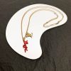 可愛いルイヴィトン ペンダントチェーンLVコーラル 偽物 ネックレス vuw95935 - 画像 (3)