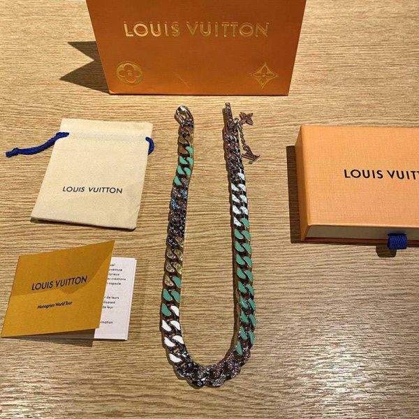 大人気!!新色ルイヴィトン コピー コリエ・チェーンリンクス パッチーズ ストラス ネックレス vuf50254 - 画像 (2)