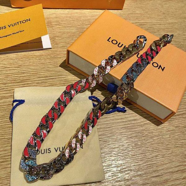 春もの新作ルイヴィトン コリエ・チェーンリンクス 偽物 パッチーズ ストラス ネックレス vuz90654 - 画像 (4)