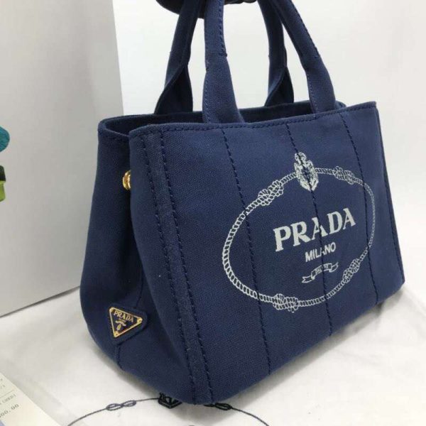 [プラダ] カナパ x レザー トートバッグ コピー / ショッピングバッグ puw75591 - 画像 (3)