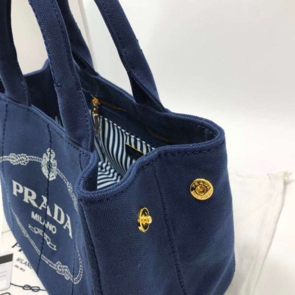[プラダ] カナパ x レザー トートバッグ コピー / ショッピングバッグ puw75591 - 画像 (5)