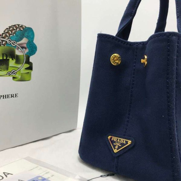 [プラダ] カナパ x レザー トートバッグ コピー / ショッピングバッグ puw75591 - 画像 (6)