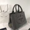 [プラダ] カナパ x レザー トートバッグ偽物 / ショッピングバッグ 【追跡付】 puj76372 - 画像 (3)