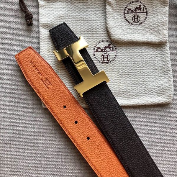 日本未入荷エルメス☆ベルトバックル Hギヨシェ リバーシブル コピー 2色 38mm erg17116 - 画像 (6)