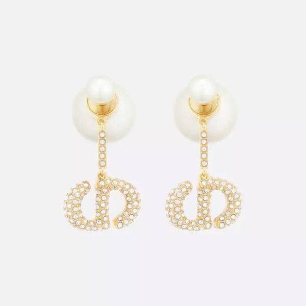 稀少ディオール ピアス 偽物 イエローゴールド＆ダイヤモンド det27299 - 画像 (6)