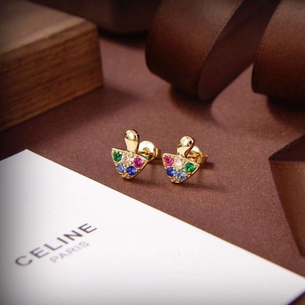《大人気》セリーヌ クリスタル ピアス 偽物 Cei93830 - 画像 (4)