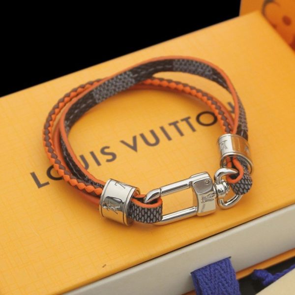 大人気!!新色ルイヴィトン メンズ ブラスレ・LV トレブル モノグラム 偽物 カーフ M6423E - 画像 (2)