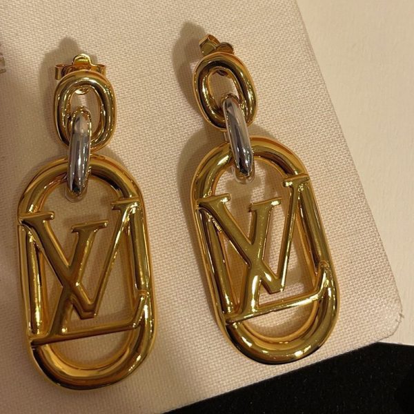 ◆希少◆​ルイヴィトン ピアス 偽物 ドレス パーティー に♪ ゴールド シルバー M00603 - 画像 (3)